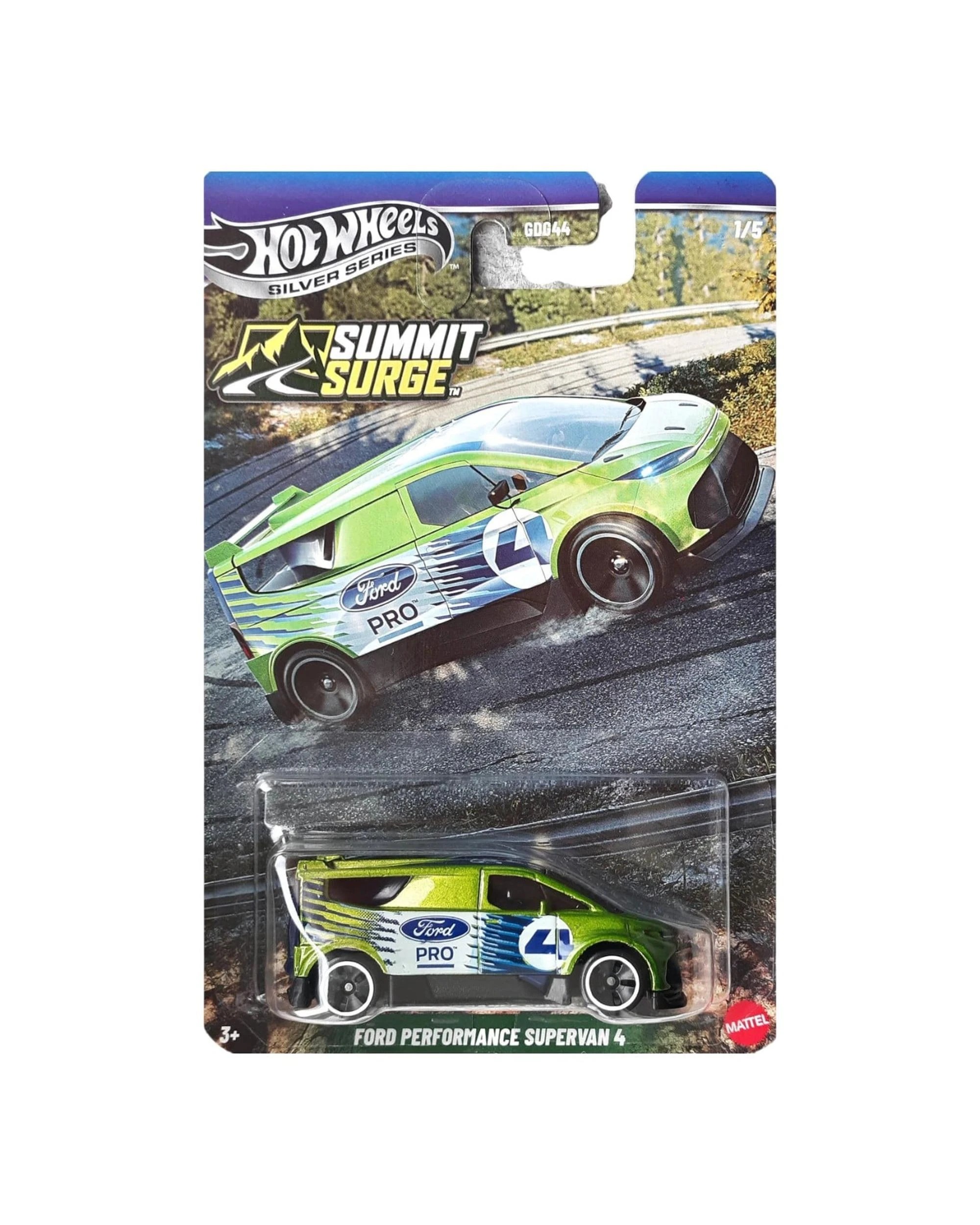 1 Hot Wheels Silver Series Summit Surge Ford Performance Supervan 4 Diecast Vehicle, 1 of 3