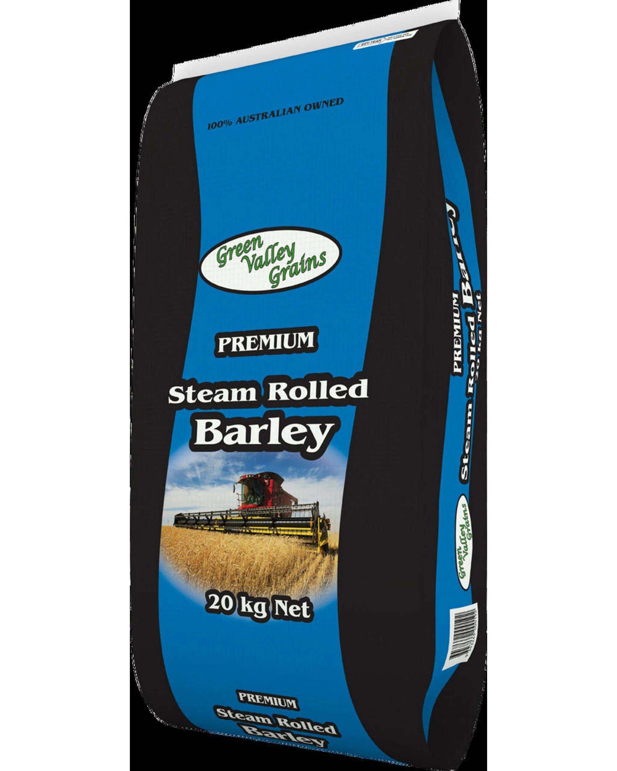 1 Green Valley Premium Steam Rolled Barley Horse Feed Supplement 20kg, 1 of 1