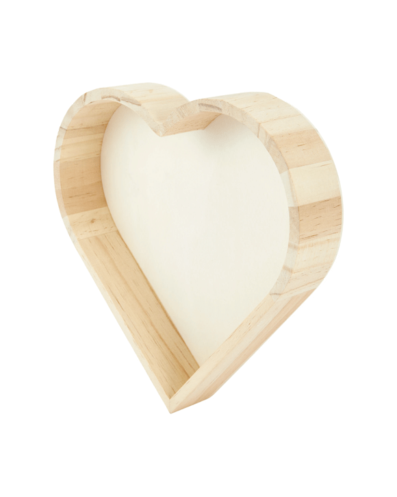 Wood Tray Heart
