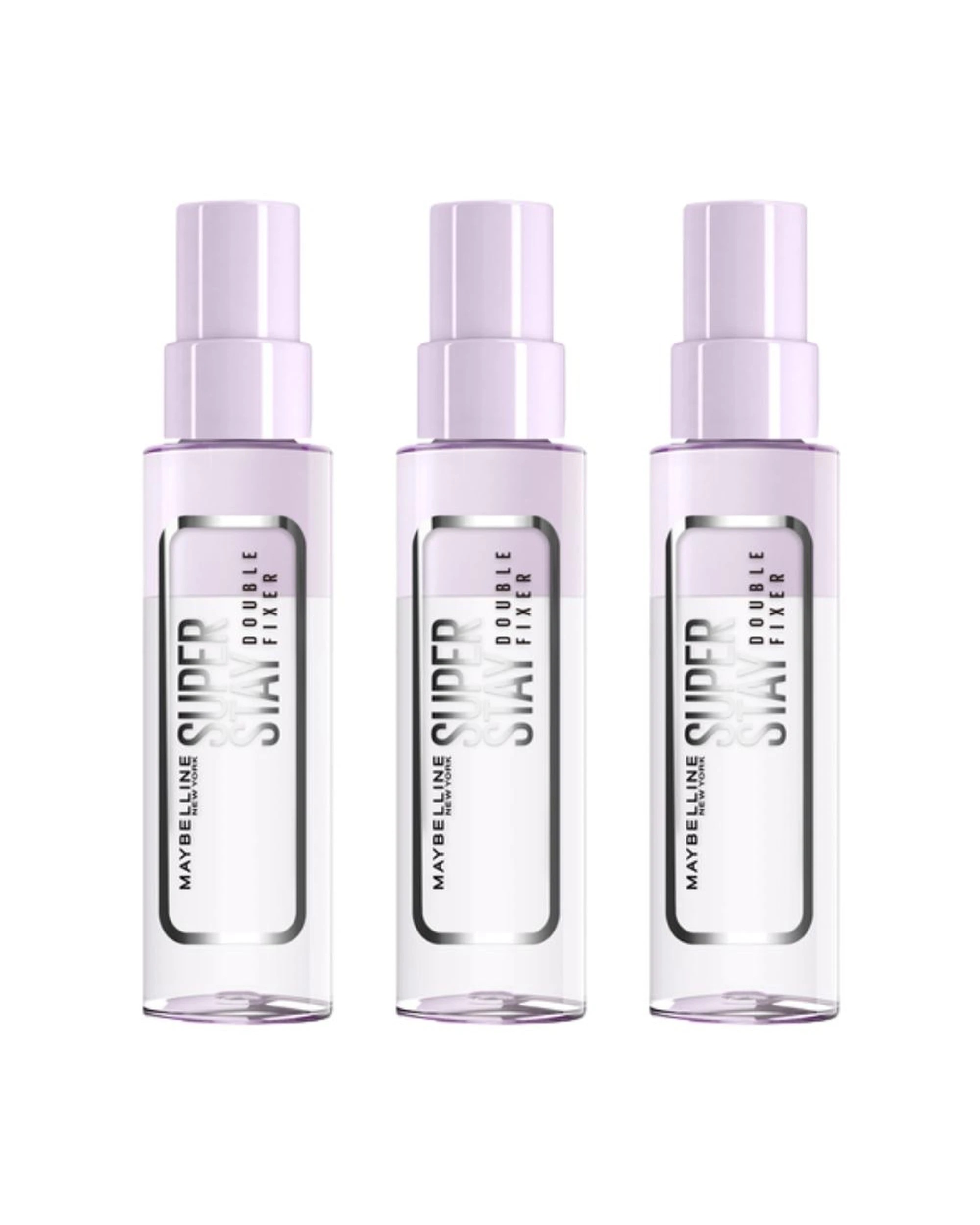 1 3 x Maybelline SuperStay Double Fixer Setting Spray 55mL, 1 of 6