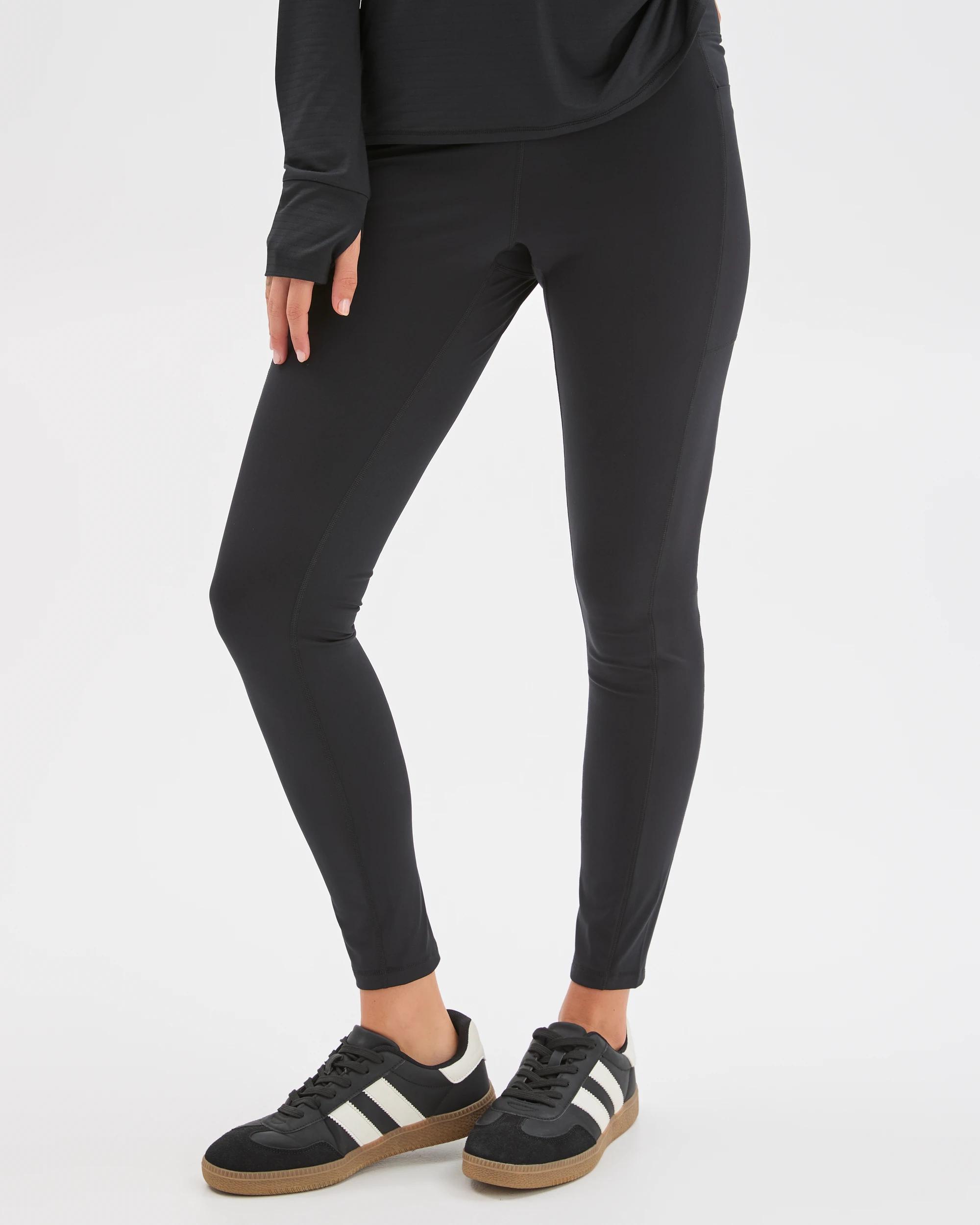 6 Target Active Fleece Lined Full Length Tights BLACK, 6 of 7