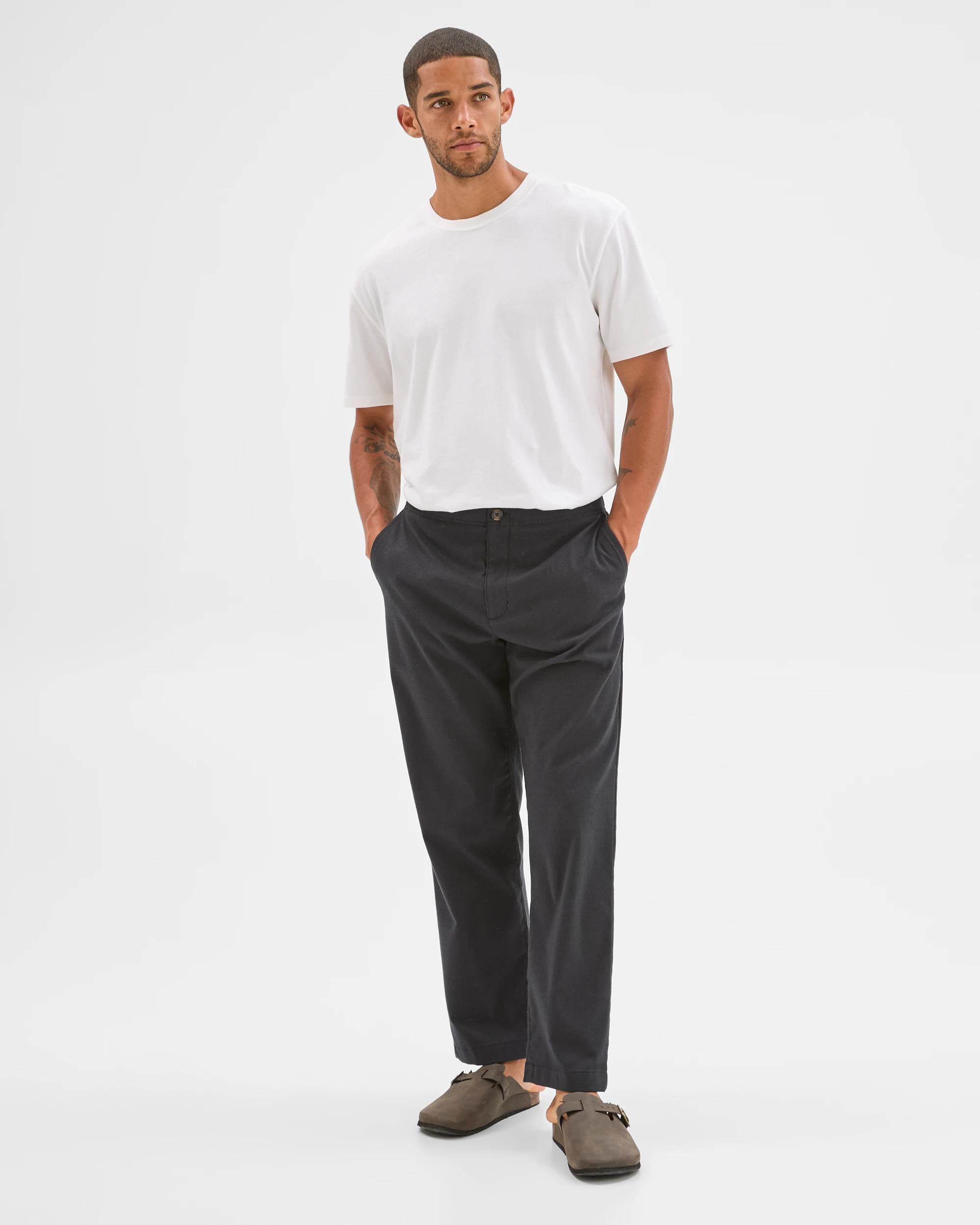 1 Target Man Brushed Relaxed Pants BLACK, 1 of 7