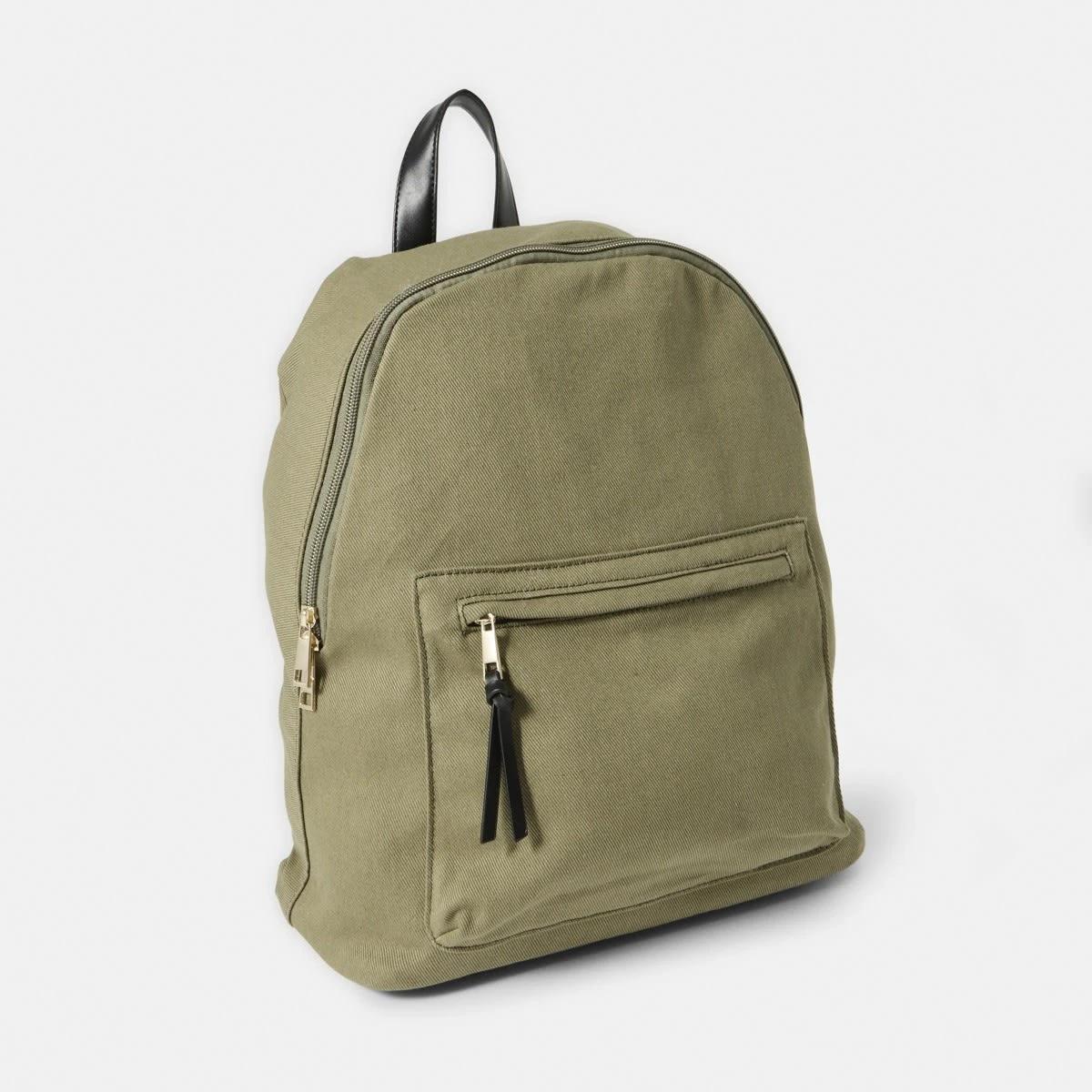2 Canvas Backpack BURNT OLIVE, 2 of 5