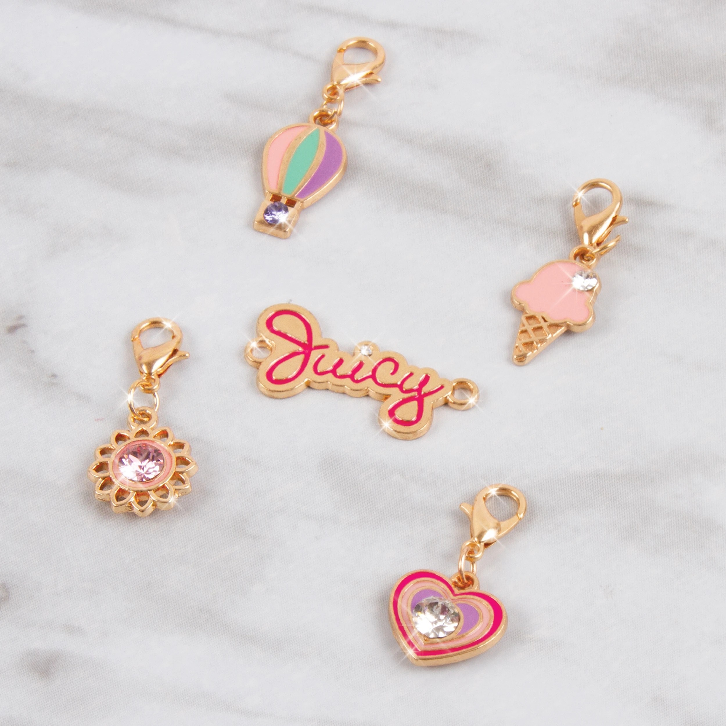 6 Make It Real Mini Juicy Couture Crystal Sunshine Bracelets - Multi, 6 of 6