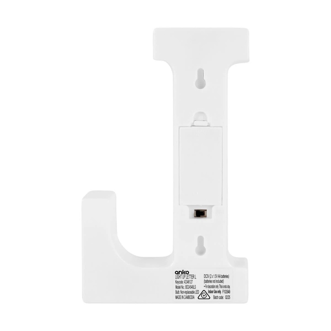 3 Light Up Letter - L, 3 of 5