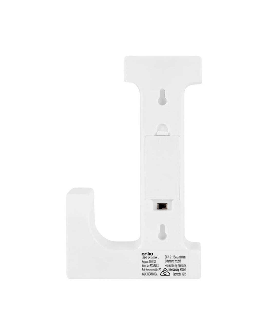 3 Light Up Letter - L, 3 of 5