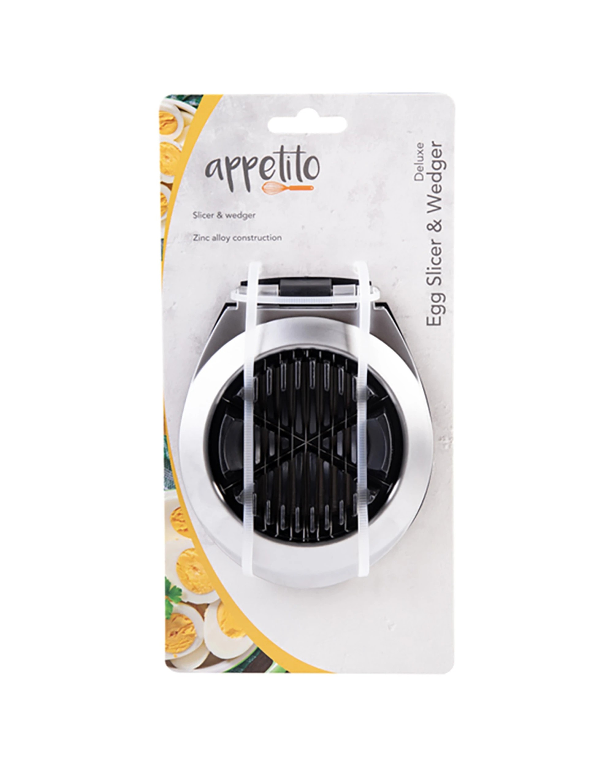 2 Appetito Deluxe Egg Slicer & Wedger Home Kitchen Cooking Tool - Metallic, 2 of 4