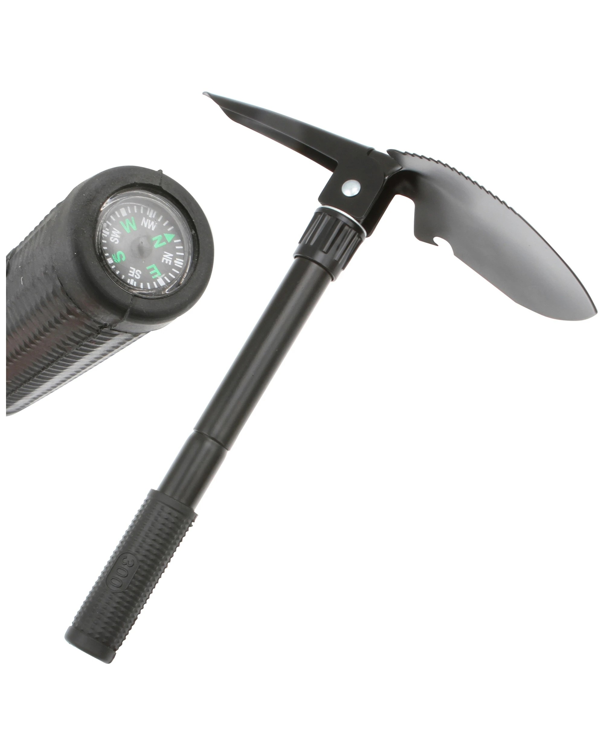 2 Wildtrak Multipurpose Camp Tool Shovel With Pick And Saw Carbon Steel - Black, 2 of 3