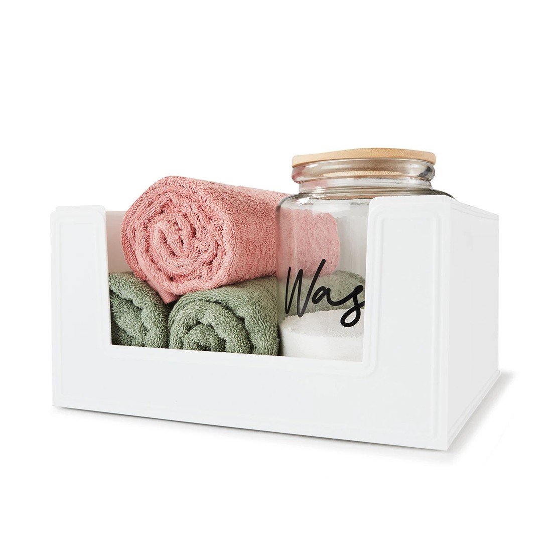 2 28.5L Modular Open Front Stackable Bin - White, 2 of 10