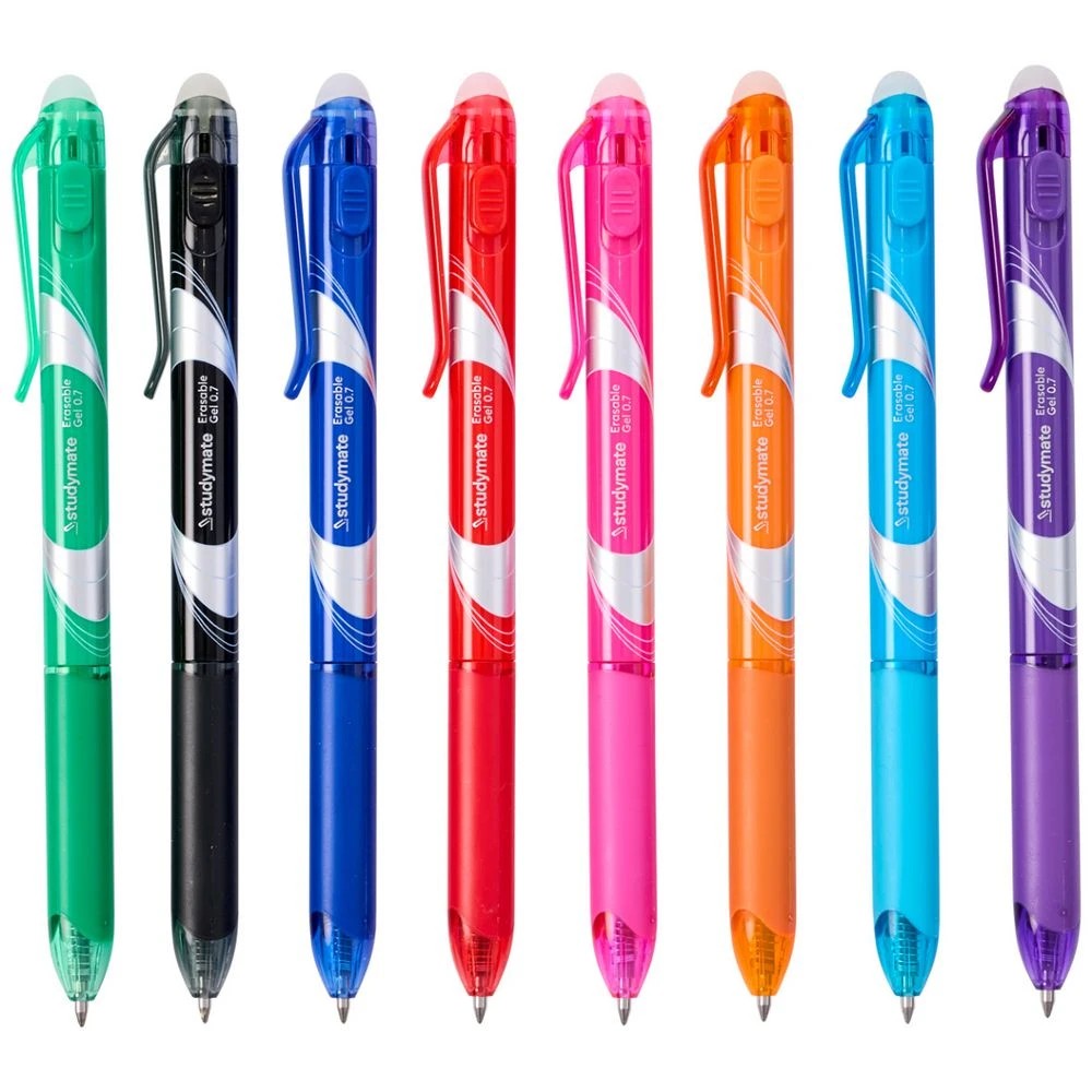 4 Studymate 0.7mm Retractable Erasable Gel Ink Pen Assorted 8PK, 4 of 9