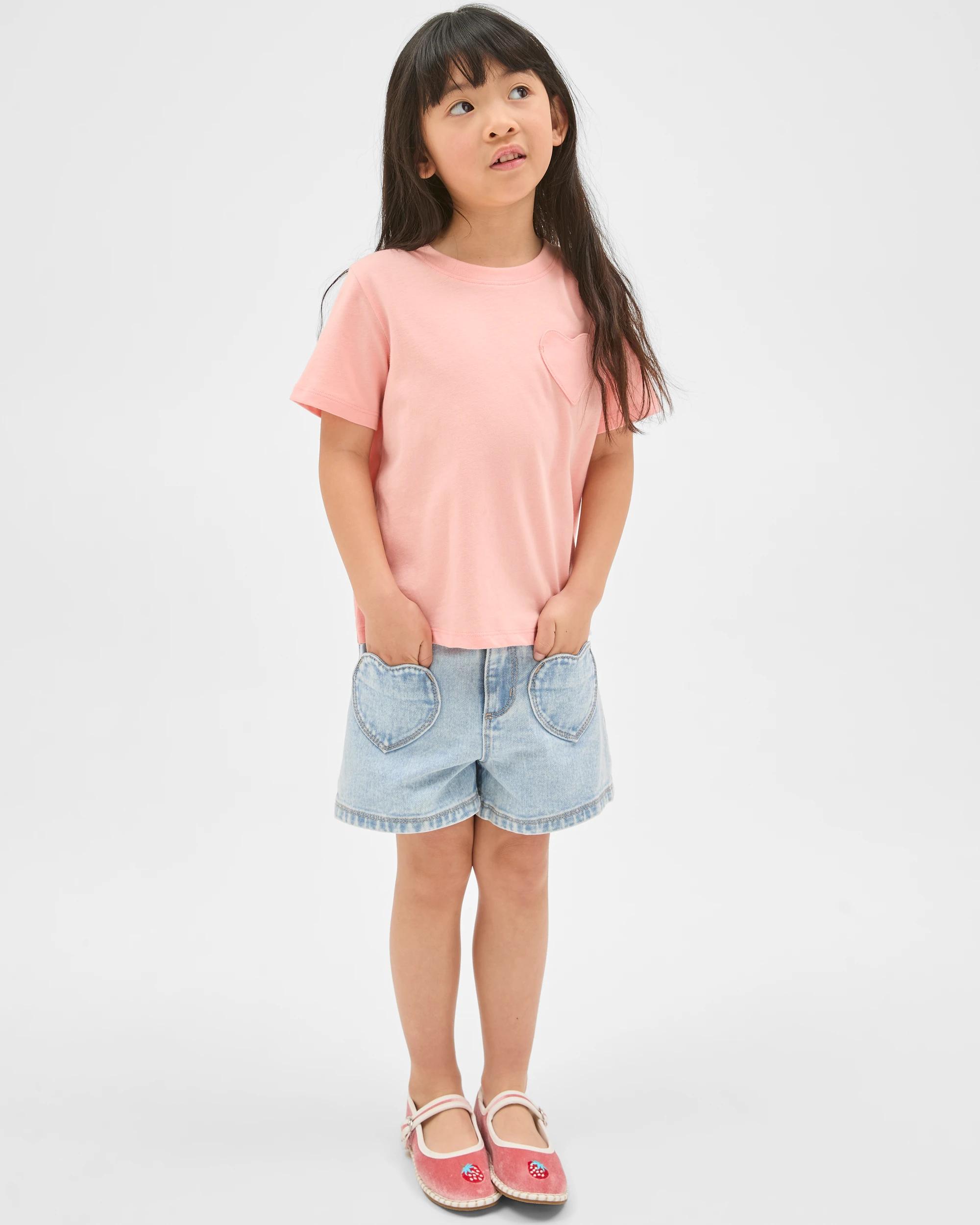 1 Target Kids Australian Cotton 3 Pack T-Shirts CORAL STRIPE, 1 of 9