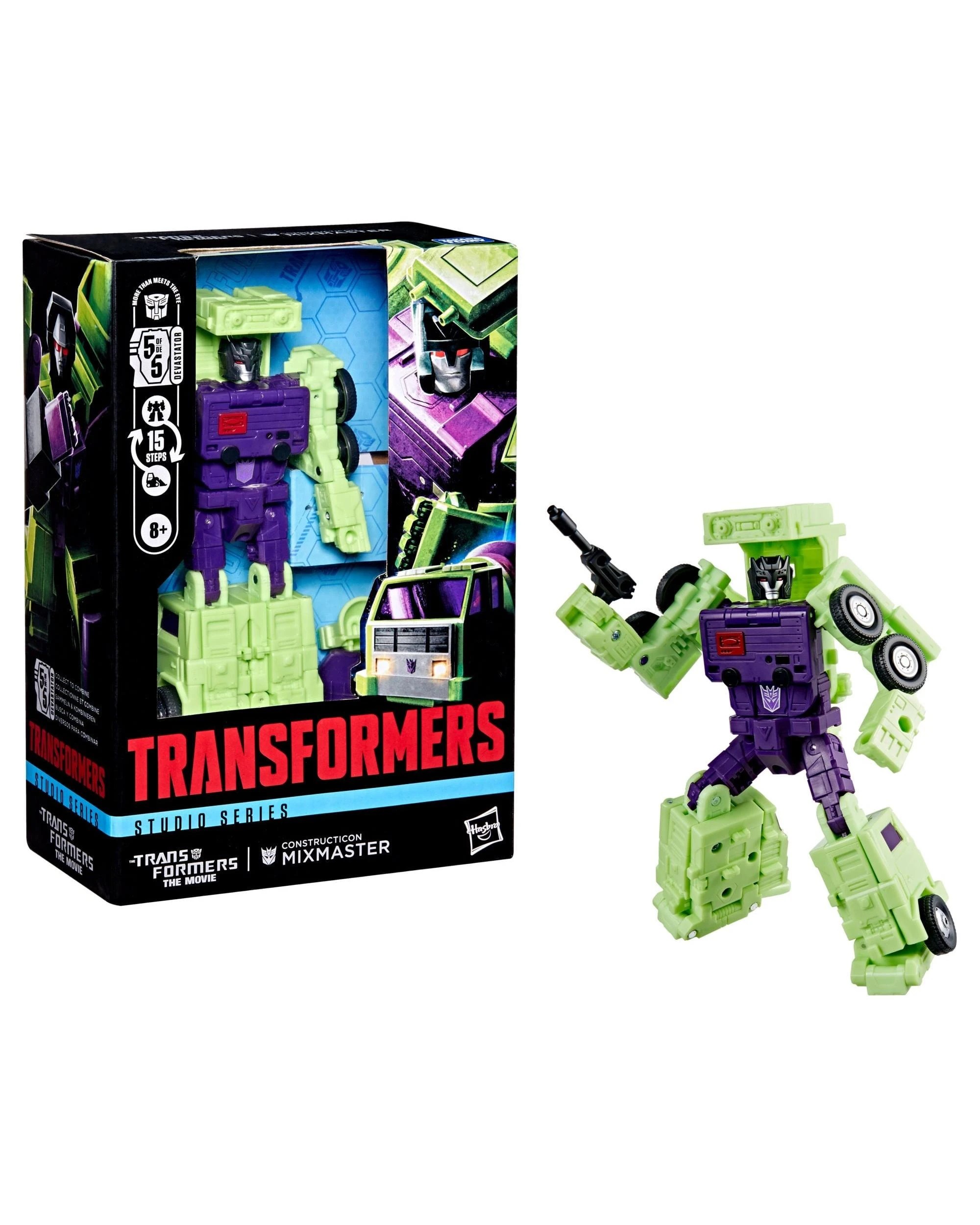 1 Transformers Studio Series Voyager Class Transformers The Movie Constructicon Mixmaster Action Figure, 1 of 5