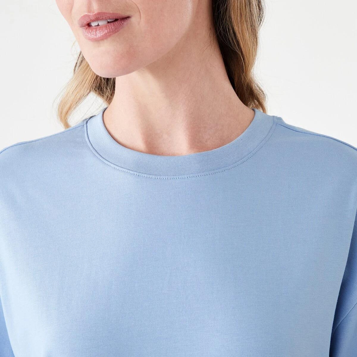 5 Short Sleeve Oversized Boyfriend T-shirt BRUNI BLUE, 5 of 5