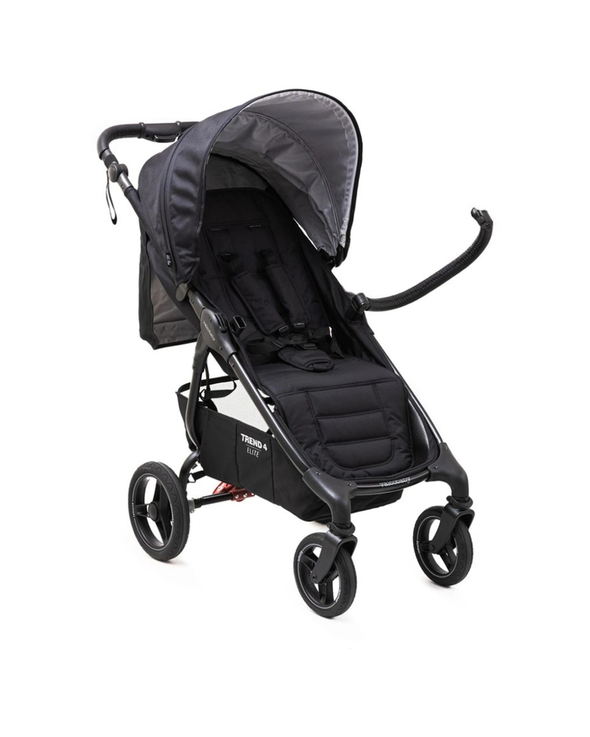 8 ValcoBaby Trend 4 Elite Stroller Pram One-Hand Fold Infinity Wheels Light - Black, 8 of 9