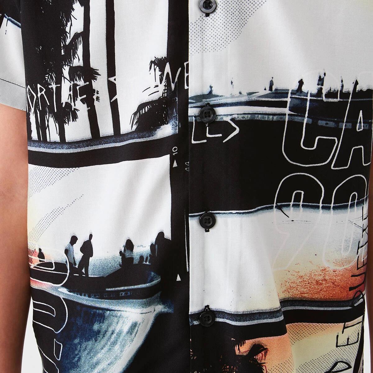 5 Short Sleeve Resort Shirt Wht Plmskt, 5 of 9