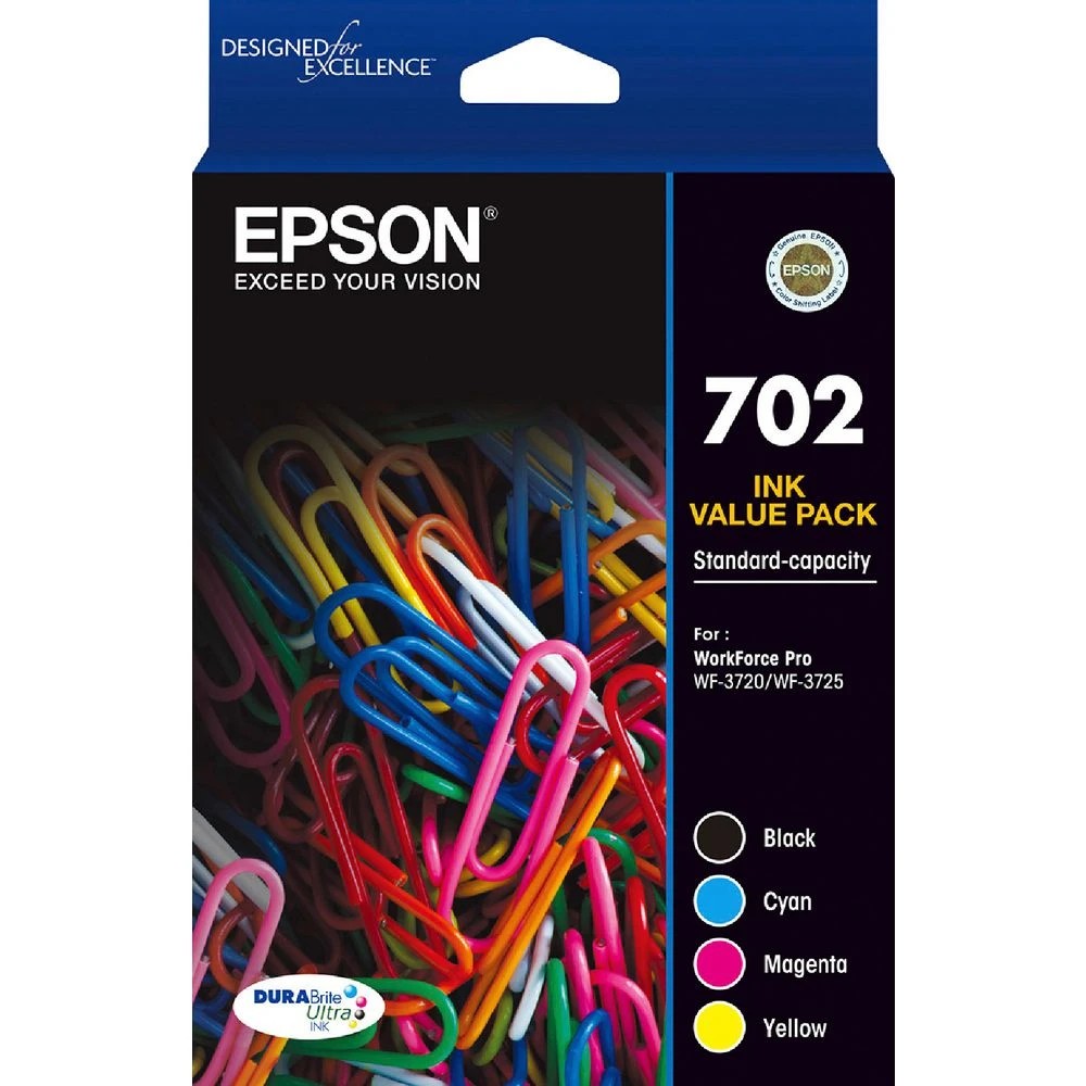 1 Epson 702 4 Colour Ink Cartridge Value Pack, 1 of 1