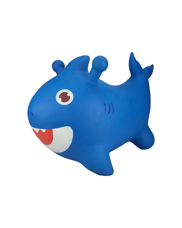 Kaper Kidz Bouncy Rider Splash The Shark Kids Ride On Toy - Blue