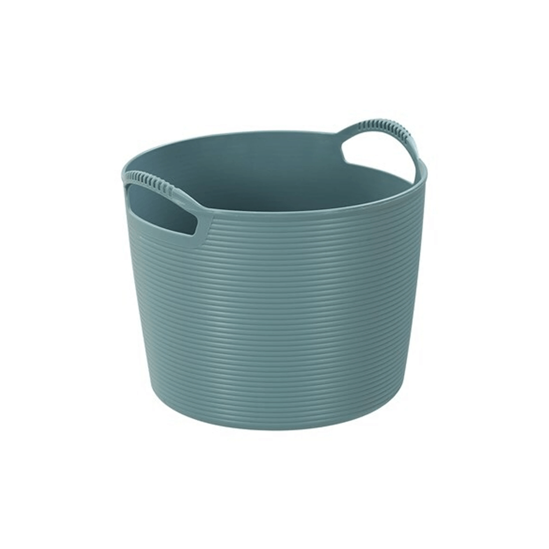 6 Boxsweden 5l Flexible Round Tub Storage Basket Home Organiser Integrated Handles
 - White, 6 of 9