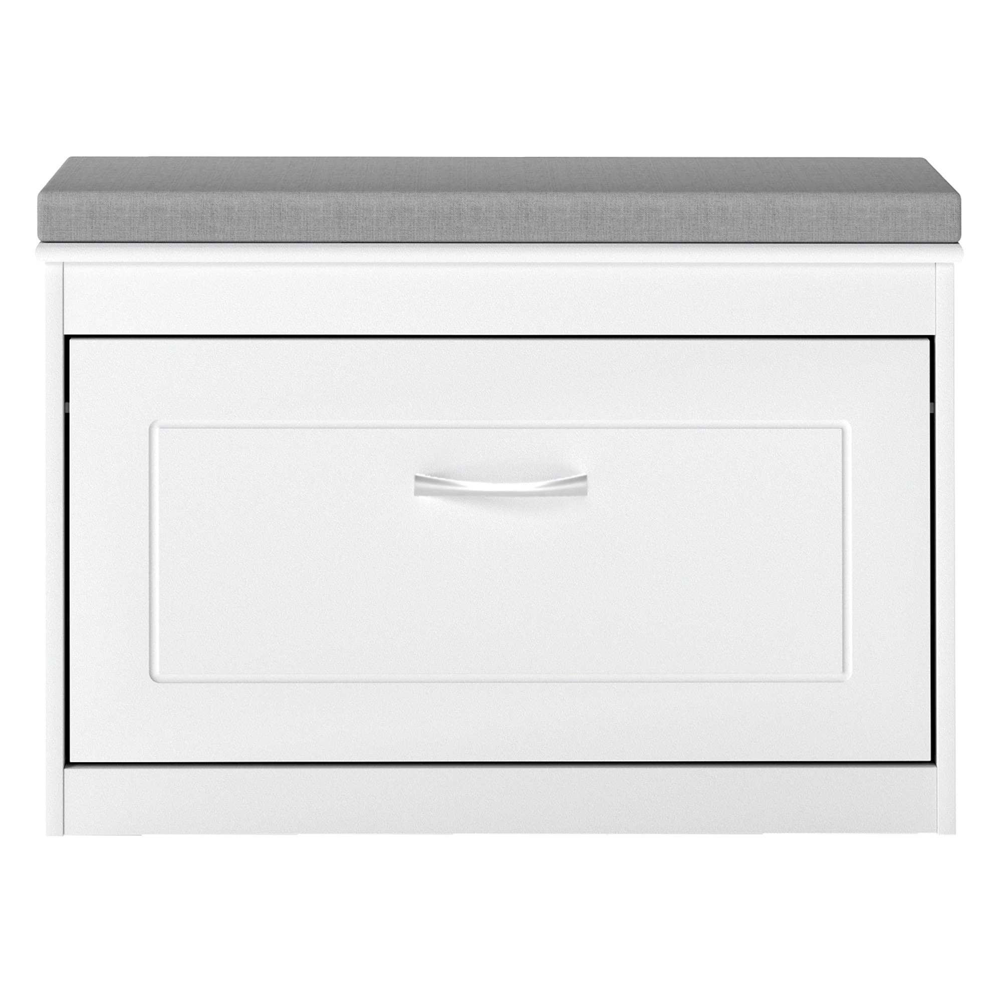 2 Levede Narrow Shoe Cabinet With Seat Cushion2-Tier Rack, 2 of 8
