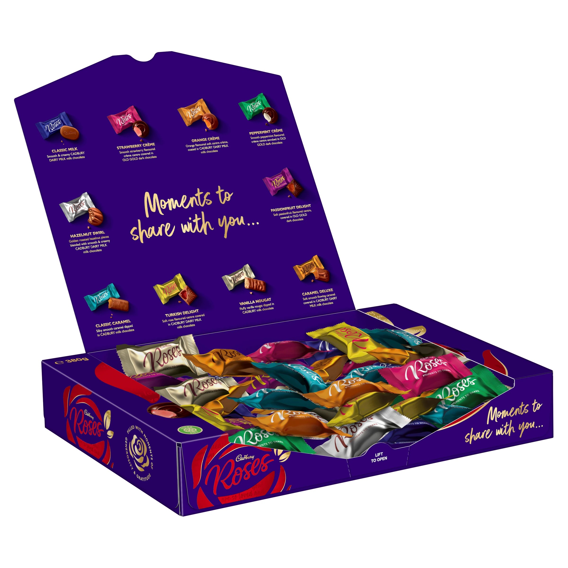 3 Cadbury Roses Boxed Chocolate 380g, 3 of 5