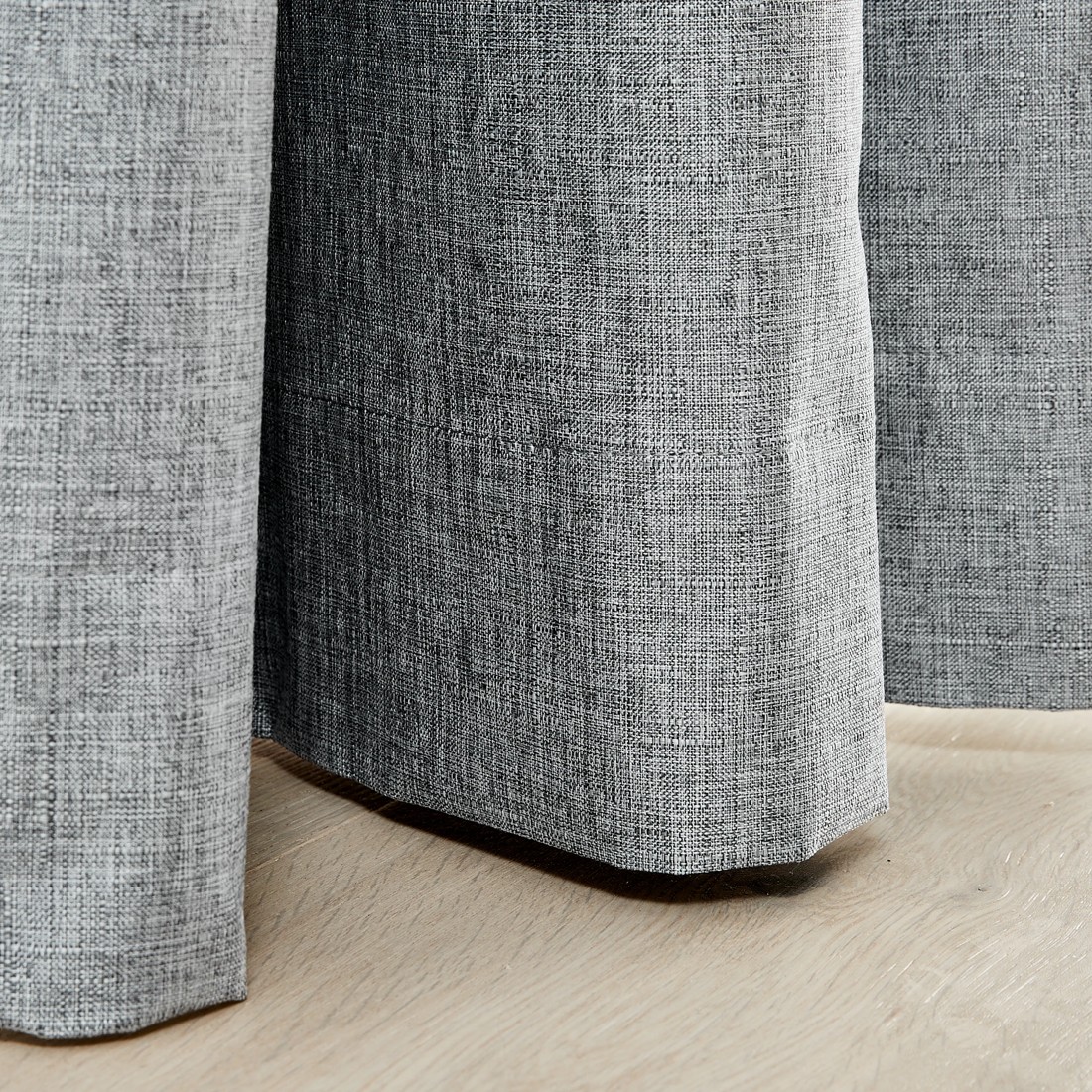 5 Monaco Eyelet Block Out Curtain - Grey - ​​​​​​​120cm x 213cm, 5 of 5