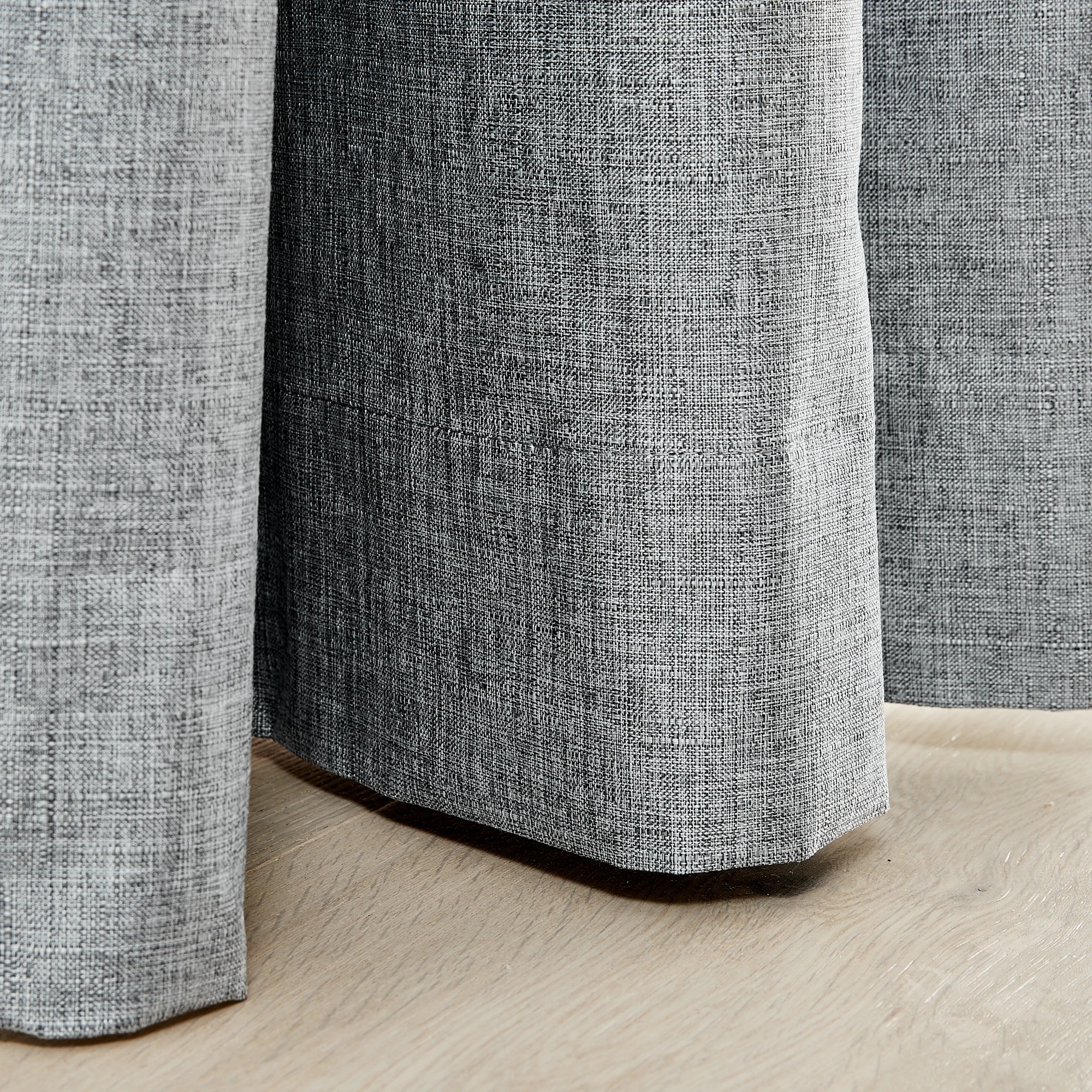 5 Monaco Eyelet Block Out Curtain - Grey - ​​​​​​​120cm x 213cm, 5 of 5