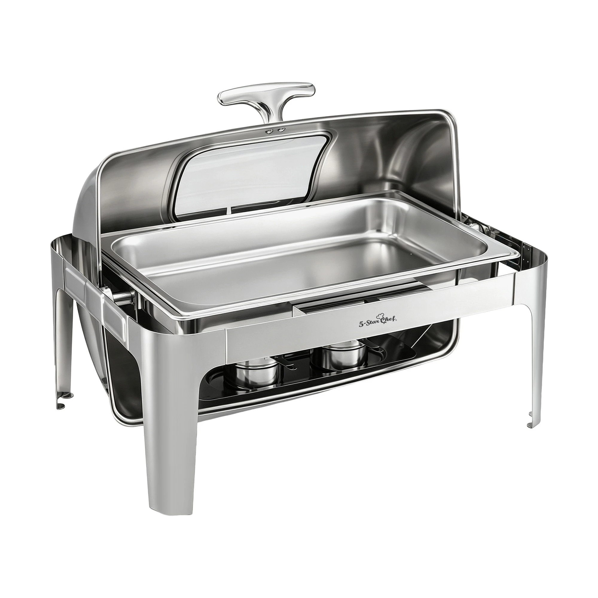 1 5-Star Chef 9L Chafing Dish Buffet Warmer Food Warmer Catering Server - Silver, 1 of 10
