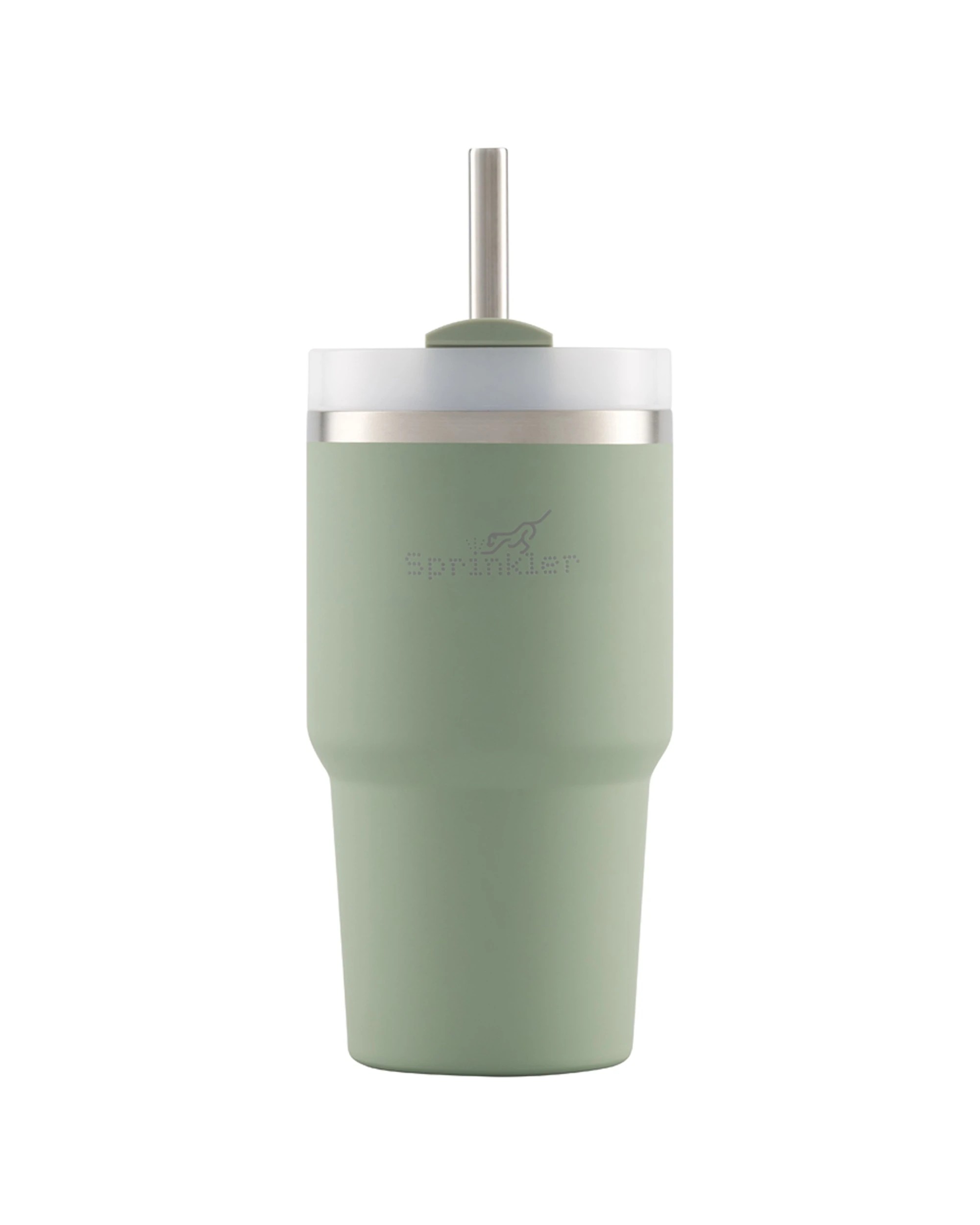 3 Sprinkler Coco Insulated Smoothie Tumbler 550ml Leakproof Straw Lid - Green, 3 of 3