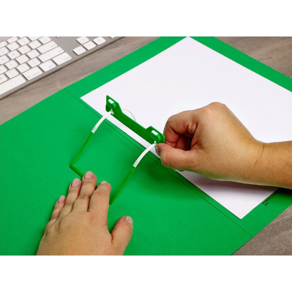 3 Avery Foolscap Tubeclip File Green, 3 of 6