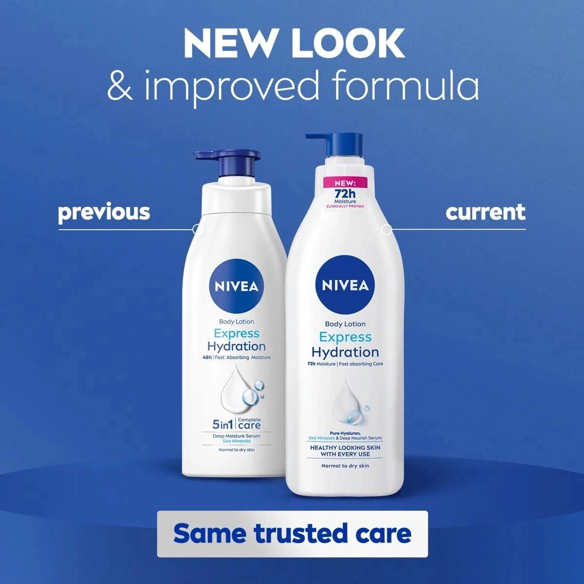 6 Nivea Express Hydration Body Lotion 400ml - Deep Moisture Serum and Sea Minerals, 6 of 9