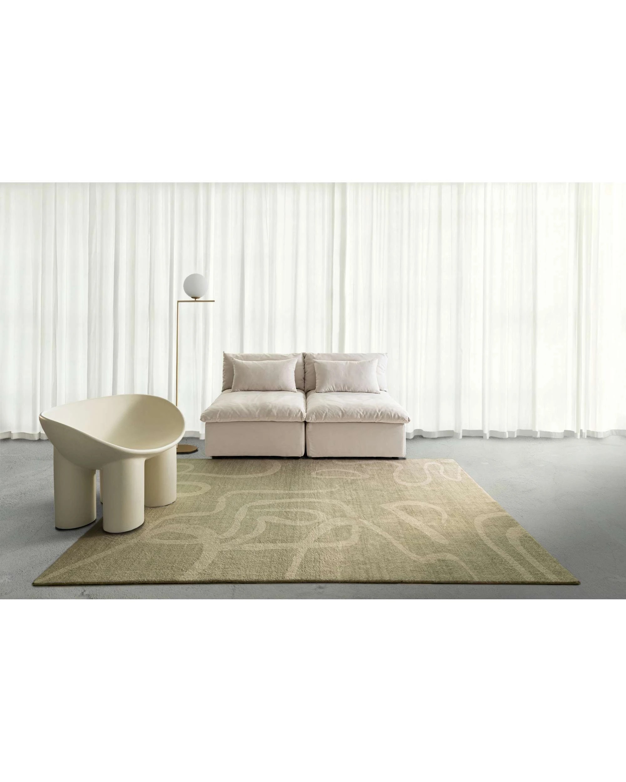 2 Loopsie Nepou Washable Rug-400cm x 300cm - Green - Green, 2 of 9