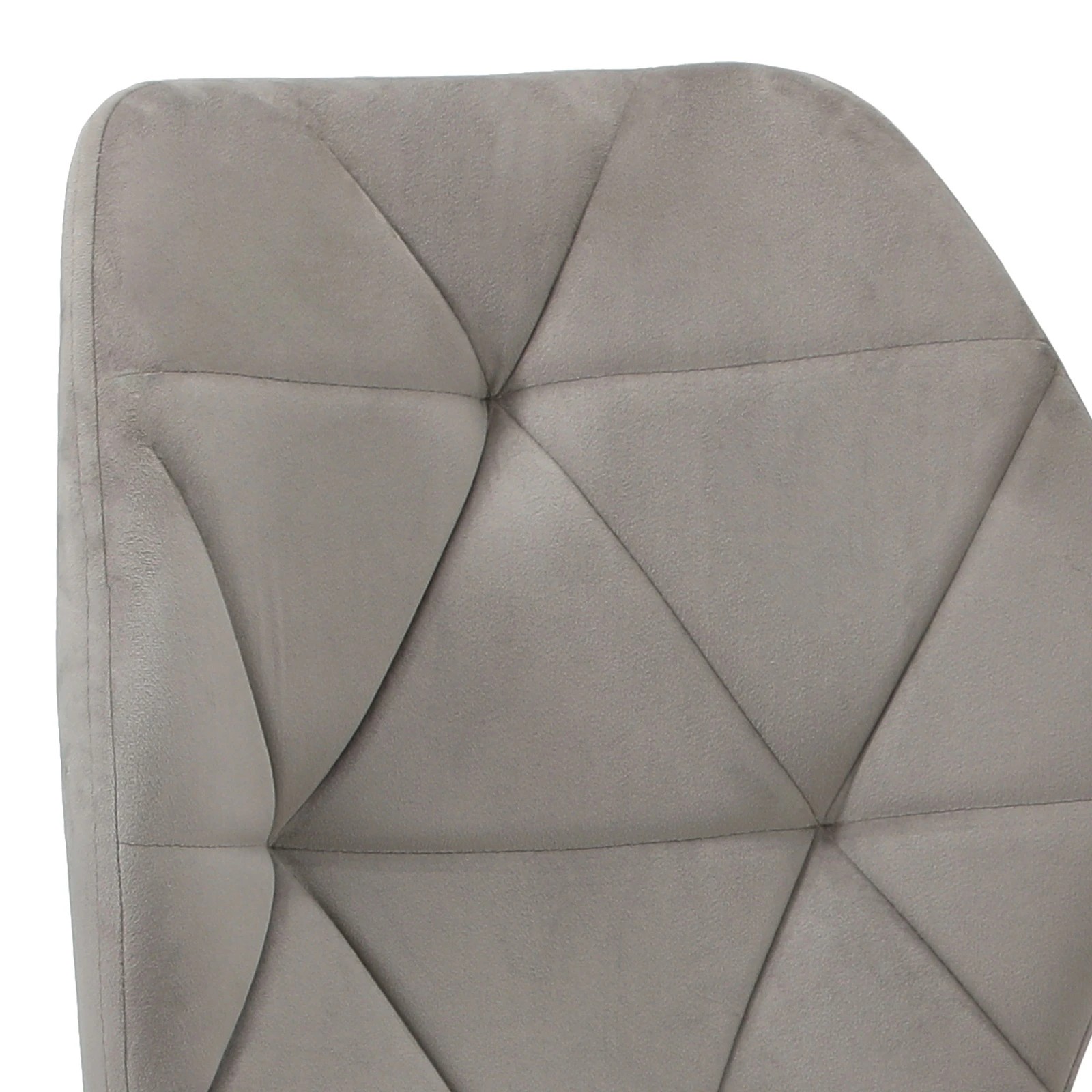 10 Oikiture Set Of 6 Dining Chairs Kitchen Chair Padded Seat High Back Velvet
 - Grey, 10 of 10