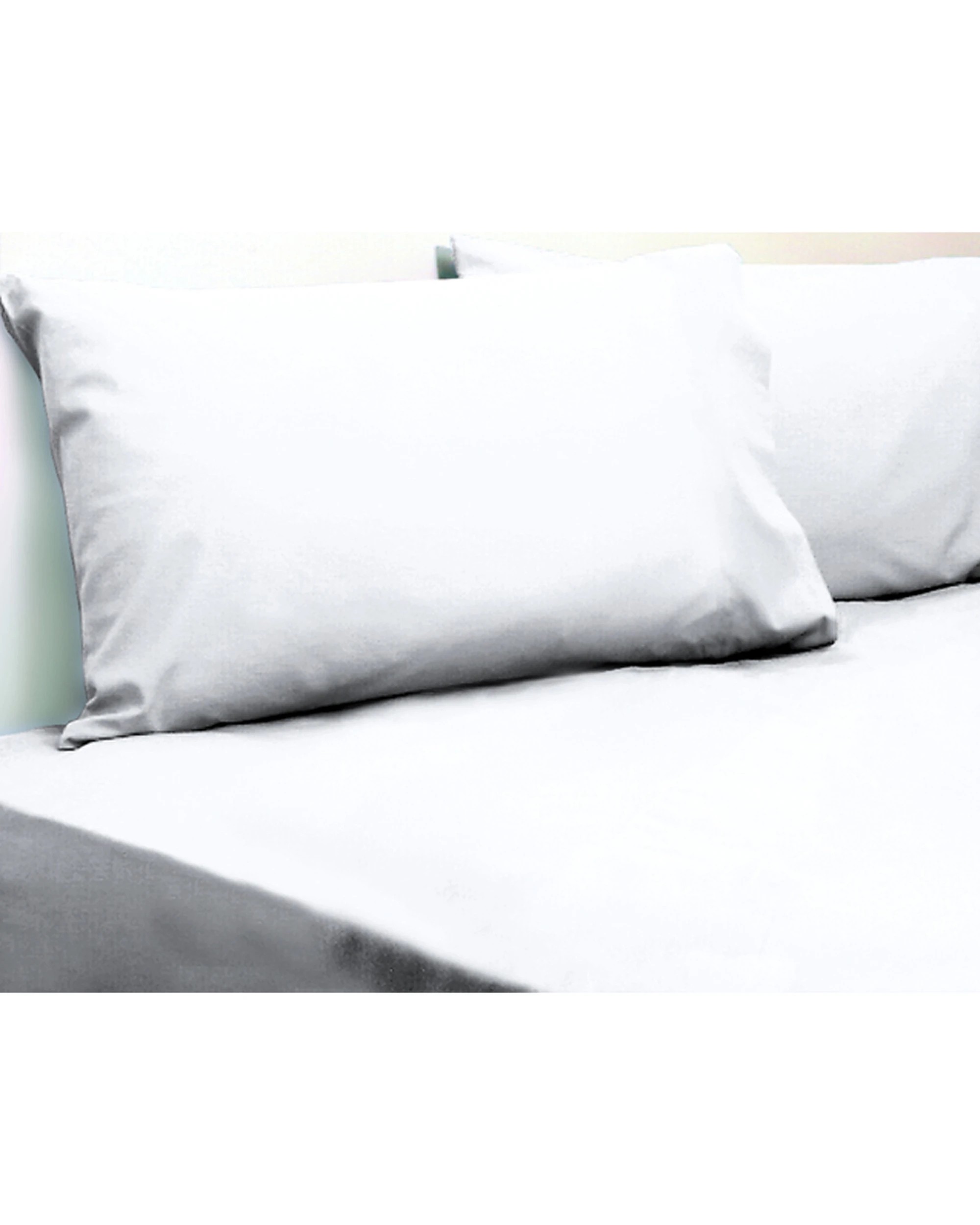 1 Jason Commercial Crisp Fitted Sheet 137x190cm - Double Bed - White, 1 of 1