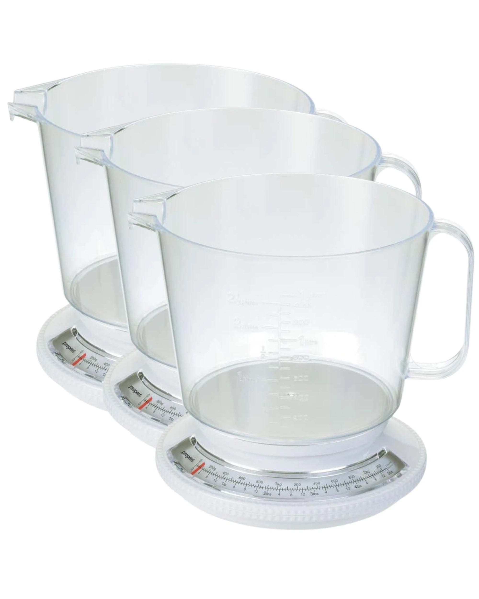 1 Propert 3x 2.2kg Kitchen Scale with Jug Dishwasher Safe Scales, 1 of 3