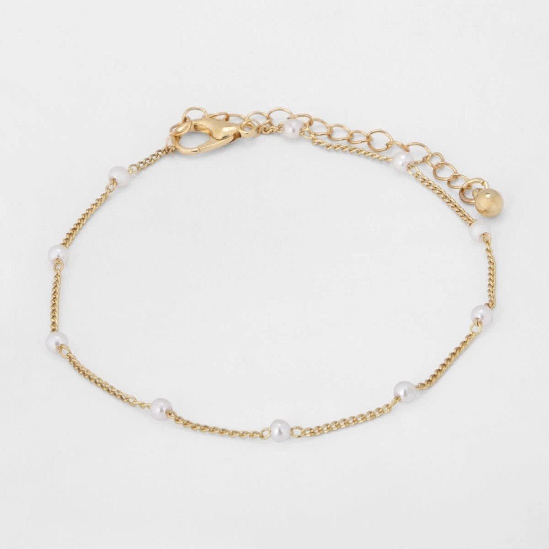 6 5 Pack Chain and Diamante Bracelet - Gold Tone, 6 of 8