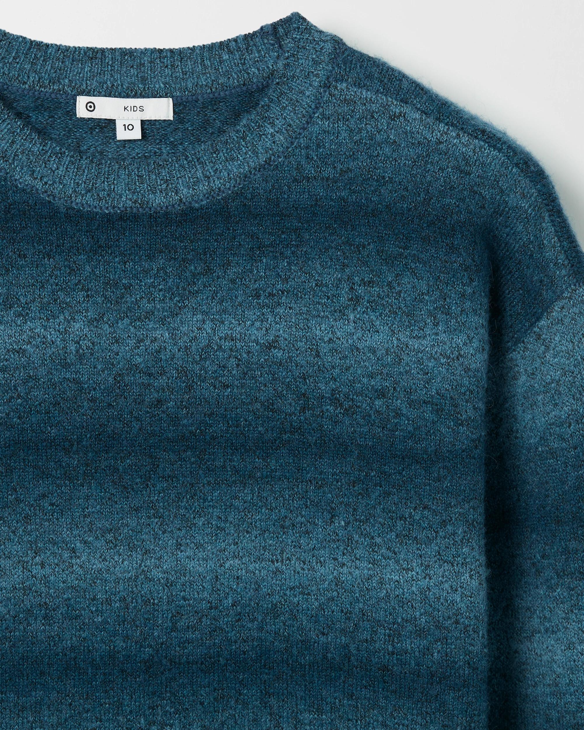 6 Target Kids Crew Neck Knit Jumper BLUE OMBRE, 6 of 6