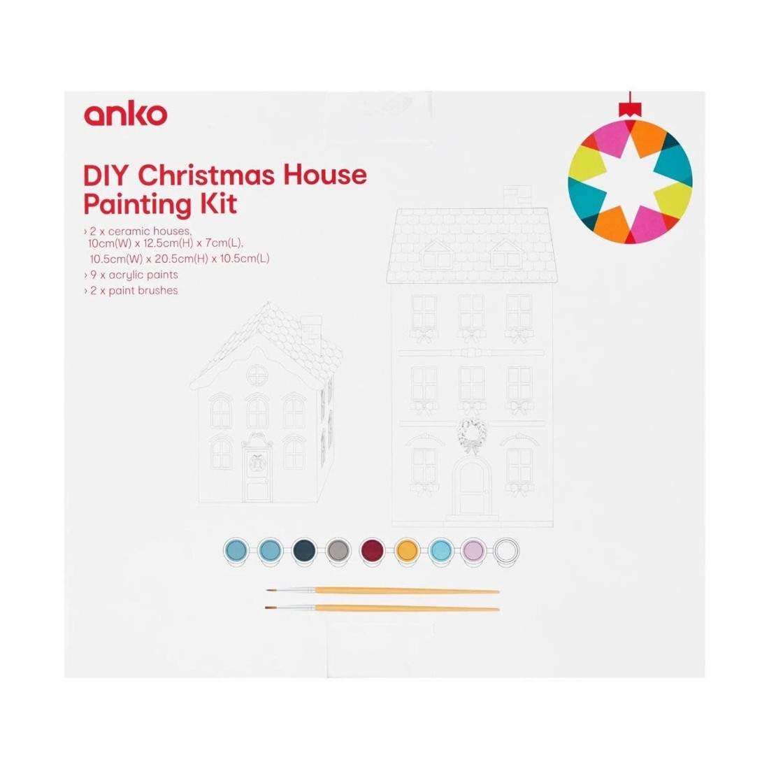4 DIY Christmas House Painting Kit, 4 of 4