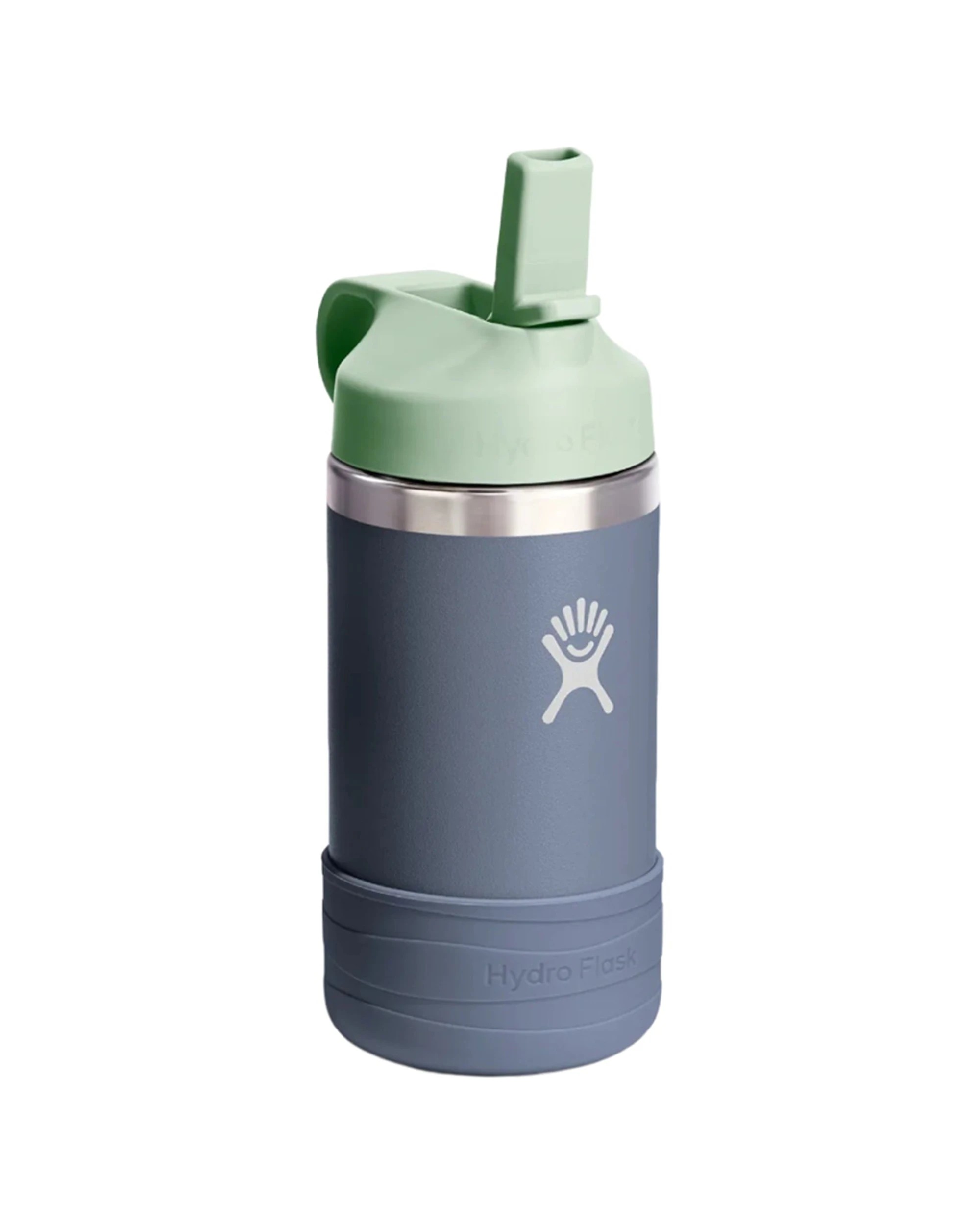 2 Hydro Flask Kids Wide Mouth Insulated Drink Bottle Leakproof Straw Cap 12oz Koala - Grey, 2 of 2