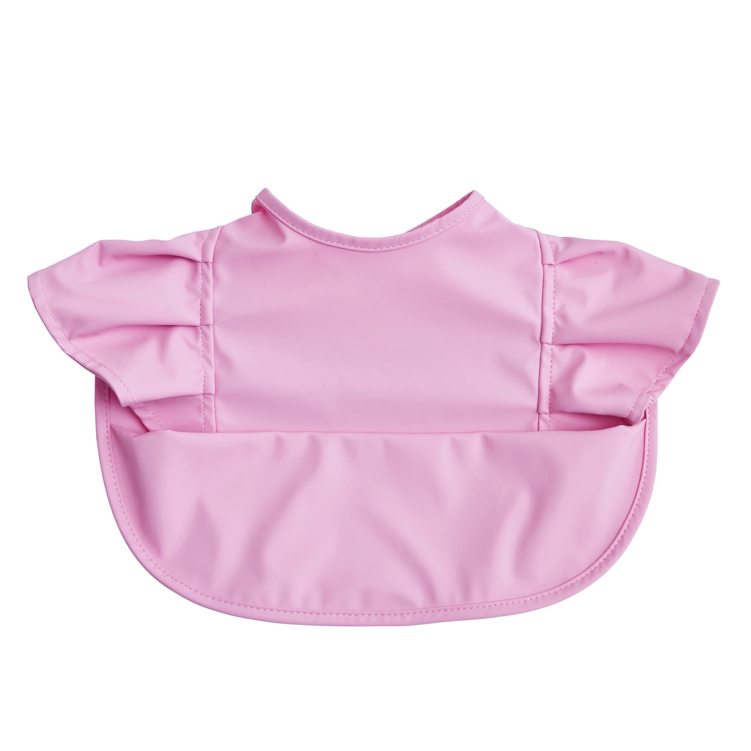 4 Big Softies 2pk Frill Bibs Wipe free - Pink, 4 of 5