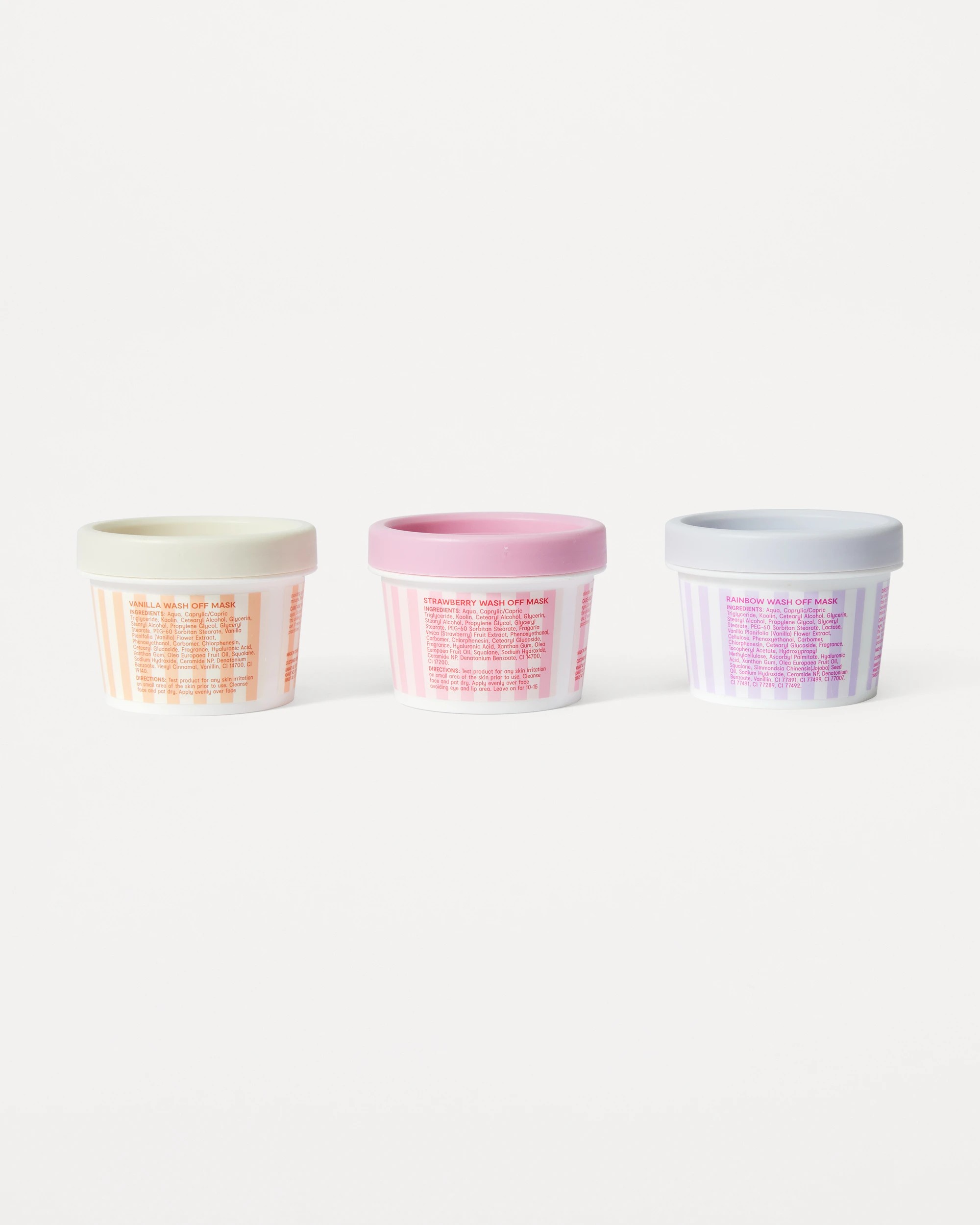 4 OXX Beauty 3 Petite Scoops Ice Cream Wash Off Face Masks - Vanilla, Strawberry and Birthday Cake Scented, 4 of 5