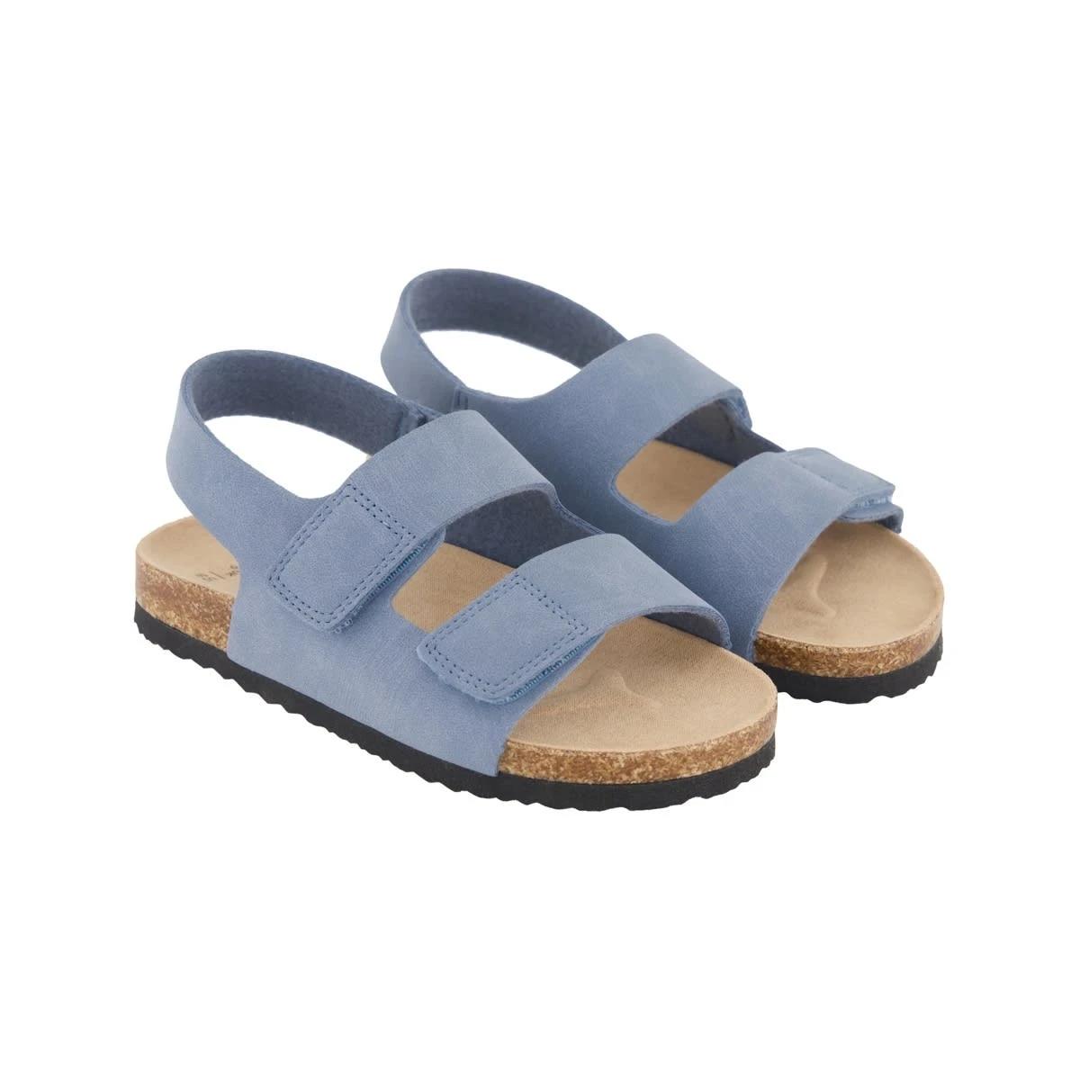 2 Junior Corduroy Corkbed Sandals DUSTY BLUE, 2 of 4