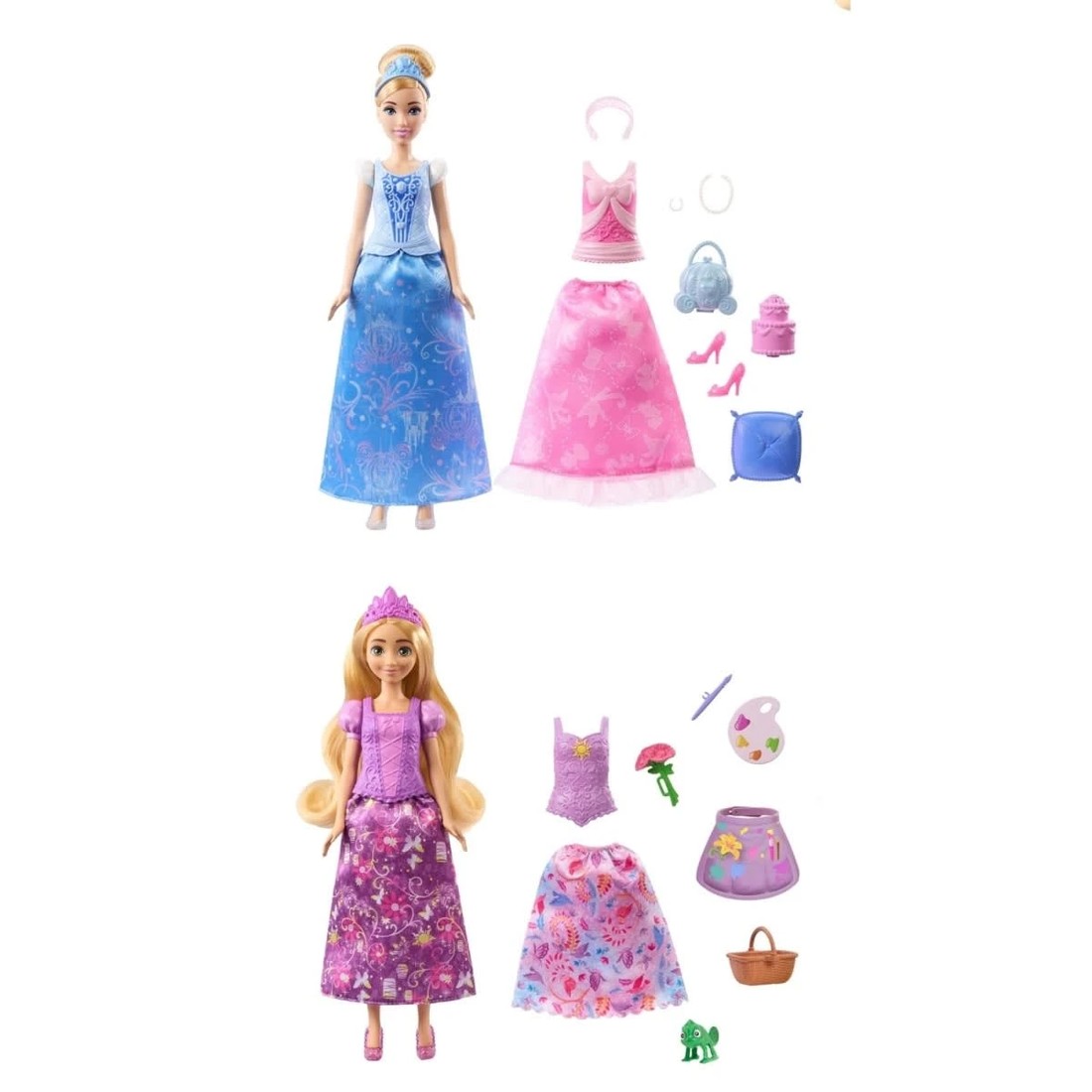 2 Disney Princess 2-in-1 Stories Fashion Doll - Assorted, 2 of 6