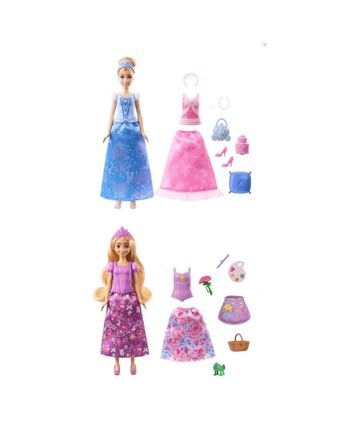 2 Disney Princess 2-in-1 Stories Fashion Doll - Assorted, 2 of 6