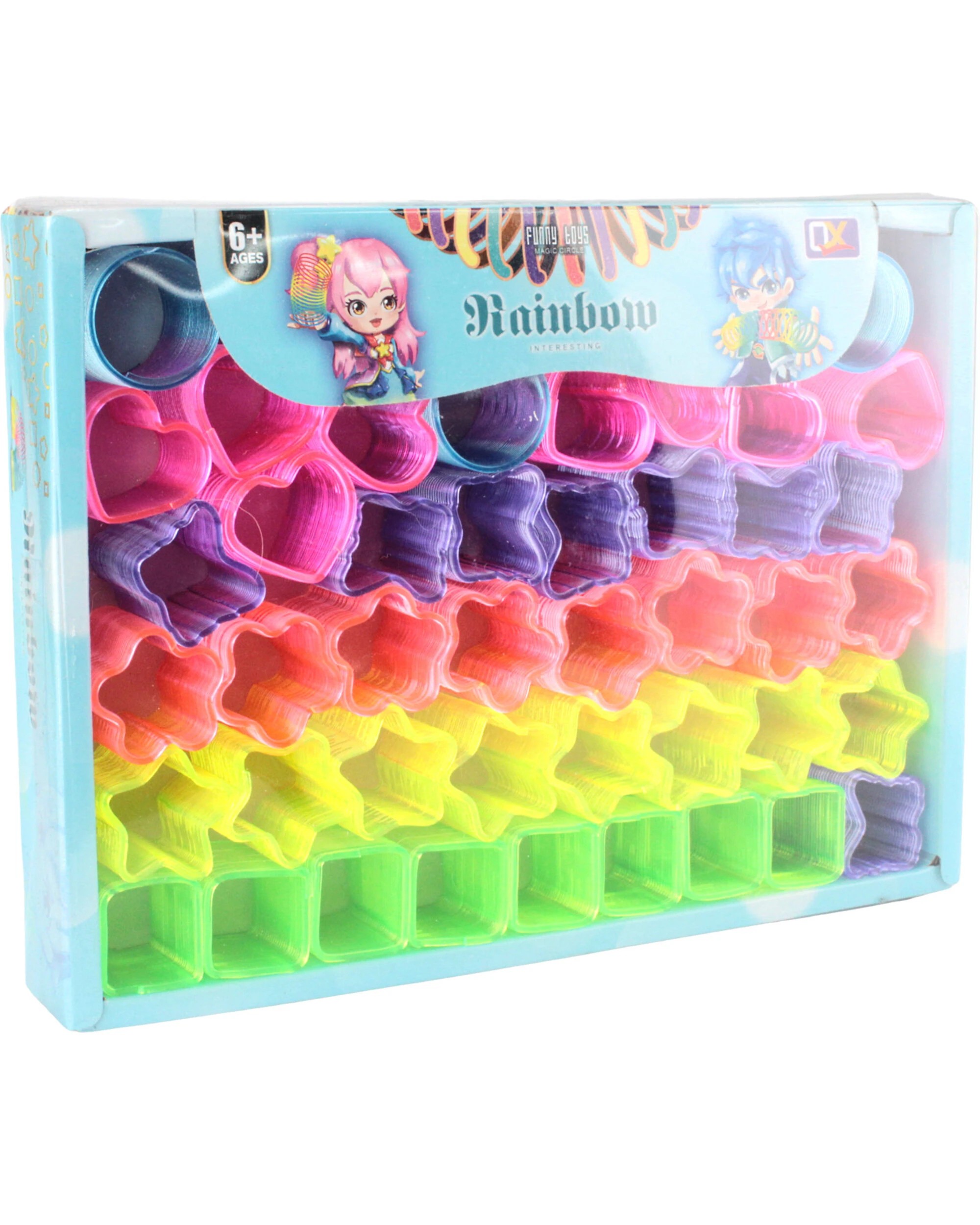 2 Partyrama 48Pcs Assorted Shapes Mini Slinky Springs, 2 of 3