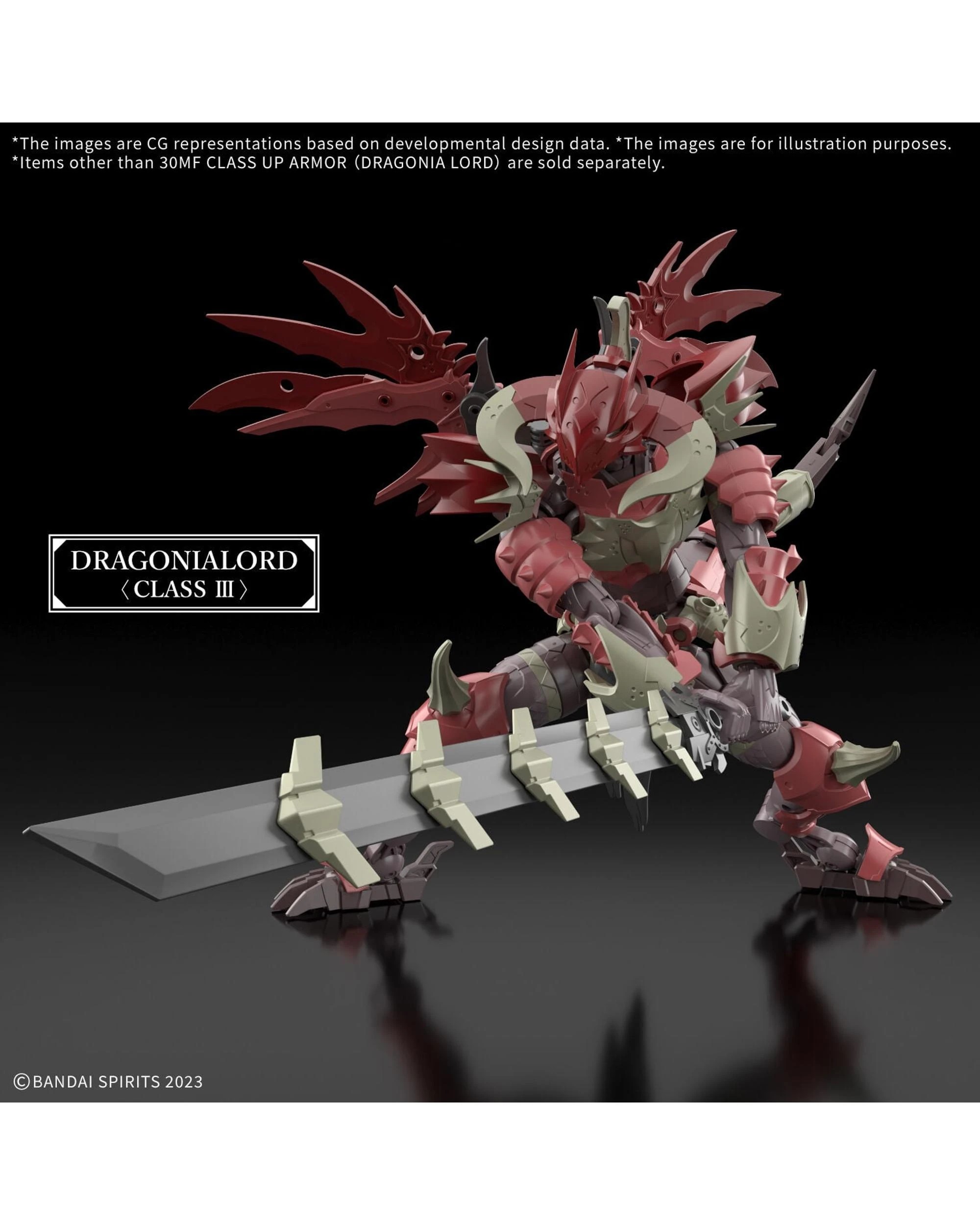 5 Bandai 30MF Class Up Armour Dragonia Lord Model Kit, 5 of 7