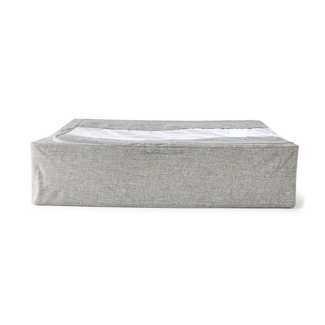 7 Linen Look Underbed Collapsible Box - Charcoal, 7 of 8