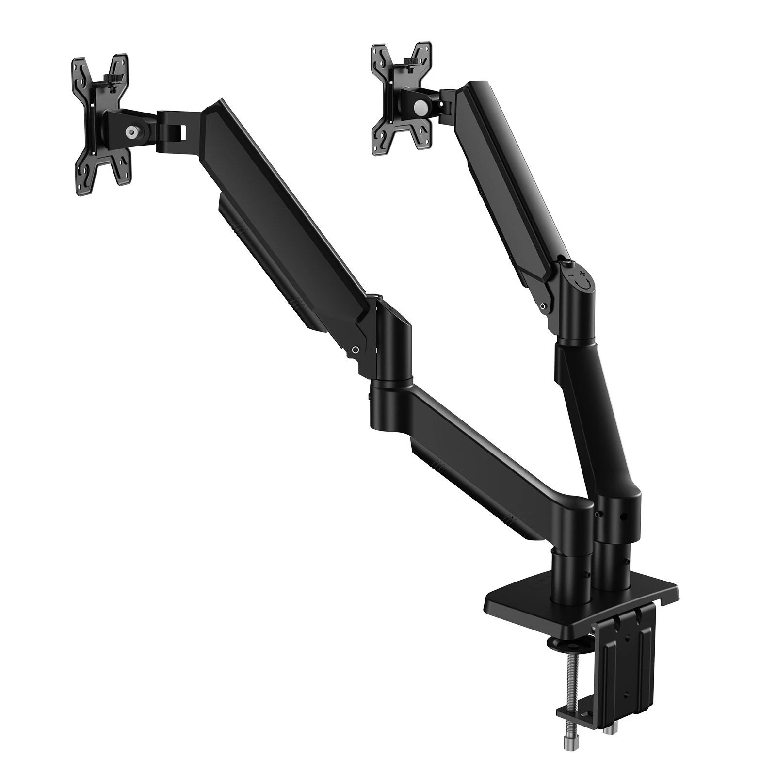 5 Ausway Dual Monitor Stand, Full Adjustable Arm Desk Mount for 17-32 Inch Computer Screens, VESA 75/100mm, 5 of 6