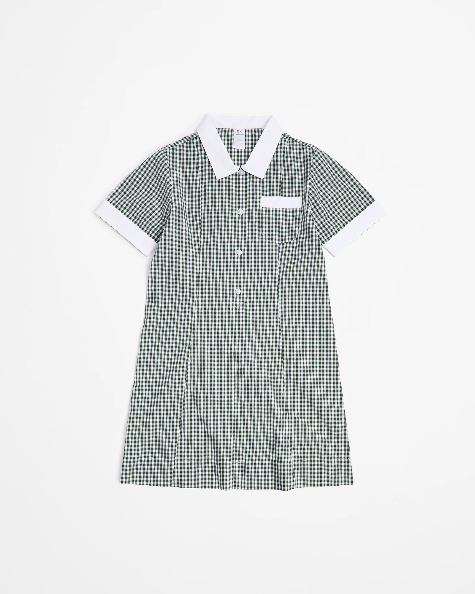 1 Target School Gingham Dress GREEN, 1 of 3