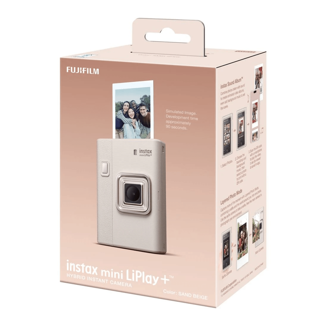 9 Fujifilm INSTAX Mini Liplay Plus Camera Sand Beige, 9 of 9