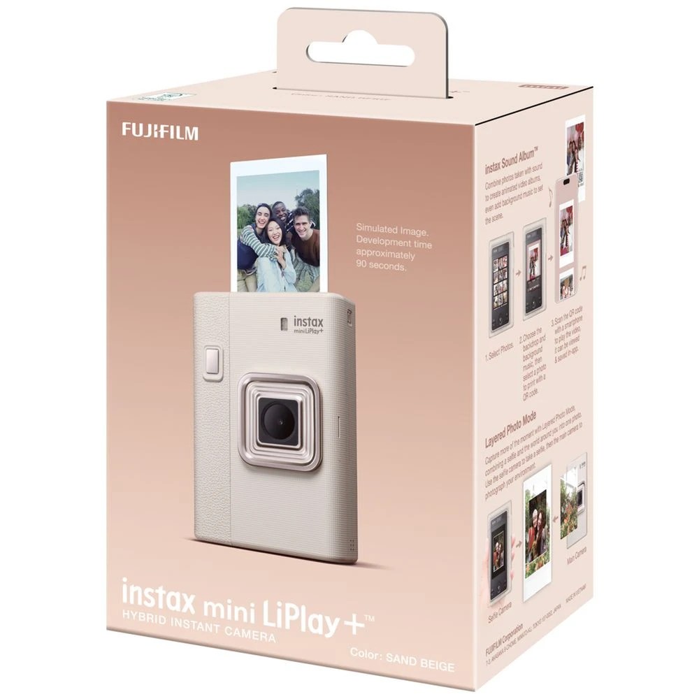9 Fujifilm INSTAX Mini Liplay Plus Camera Sand Beige, 9 of 9
